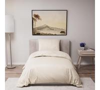 Dreamzie - Housse de Couette 140x200 avec 1 Taie Oreiller 65x65 - Parure de Lit 2 pièces en Microfibre Douce Blanche - Certifiée Oeko-Tex