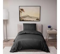 Dreamzie - Housse de Couette 140x200 avec 1 Taie Oreiller 65x65 - Parure de Lit 2 pièces en Microfibre Douce Bleu Foncé - Certifiée Oeko-Tex