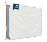 Dreamzie - Housse Matelas Demenagement avec Zip Pratique - Housse Plastique Rangement Matelas - Housse Matelas 140x190 /200 cm (Epaisseur 30 cm) en Plastique - Lot de 2