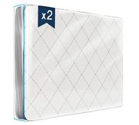 Dreamzie - Housse Protection de Matelas - 160x200 - Demenagement - Lot de 2 | Zip Robuste · Idéal pour Transport, Rangement & Stockage · Plastique Imperméable · Haute résistance aux déchirures