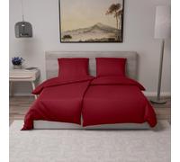 Dreamzie - Lot de 2 Housses de Couette 135x200 avec 2 Taies Oreiller 80x80 - Parure de Lit 4 pièces en Microfibre Douce Bordeaux - Certifiée Oeko-Tex