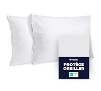 Dreamzie Protege Oreiller 40x60 cm - Lot de 2 Housses Imperméables | Anti-Acariens | Lavable à 90°C | Oeko-Tex | pour Peaux Sensibles
