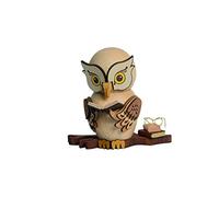 Drechslerei Kuhnert - Figurine fumée/encens - Chouette avec livres en bois massif - Environ 15 cm - Fabriqué en Allemagne