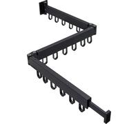 Dreitraps séchoir à linge extensible et pliable pour montage mural - noir, pour balcon et salle de bains