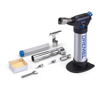 Dremel 2200 VersaFlame Brûleur à gaz butane multifonction - Lampe à souder au gaz butane et kit de soudure (avec 5 accessoires pour souder, rétrécir, souder, flamber)