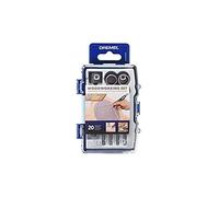 DREMEL 2615C681JA - Set de accesorios para madera. 1 Caja, manual de uso de los accesorios, guía de uso accesorios y proyecto paso a paso. 20 accesorios madera.Estuche.
