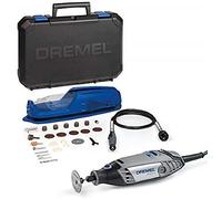 Dremel 3000 Outil Rotatif Multifonction 130W avec 1 Adaptation 25 Accessoires (Version Italienne) Vitesse 10000-33000 tr/min, Noir, Bleu, Argent