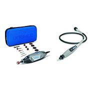 Dremel 3000 Outil Rotatif Multifonction 130W avec 15 Accessoires et 1 Sac & Arbre Flexible Dremel 225 pour Rallonger et Atteindre - Adaptateur à Arbre Longueur pour Outil Multifonction Rotatif