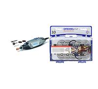 Dremel 3000 Outil Rotatif Multifonction 130W avec 5 Accessoires & Kit d'Accessoires Dremel SC690 EZ SpeedClic - Coffret de Meules à Tronçonner pour Outil Mulltifonction Rotatif