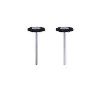 Dremel 403 Jeu d'accessoires de brosses à poils, 2 brosses (19 mm) pour le nettoyage de surfaces planes ou de rainures dans les matériaux en plastique et en acier