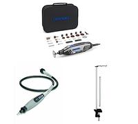 Dremel 4250 Outil rotatif 175 W, outil multi-usage avec 35 accessoires, arbre flexible (225) et support potence (2222)