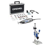 Dremel 4250 Outil Rotatif Multifonction Version Exclusive Amazon & 220 Support Perceuse à Colonne Workstation pour Outil Rotatif Multifonction avec Guide Perçage pour Percer