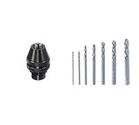 Dremel 4486 Mandrin Universel Autoserrant de 0,8mm à 3,2mm pour Outil Multifonction Rotatif & 628 Lot de 7 Forets de Perçage - 7 Accessoires pour Outils Rotatifs Multifonctions