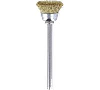 Dremel 536 Lot de 2 Brosses Boisseau Diamètre en Laiton Diamètre 13mm pour Nettoyer et Poncer le métal