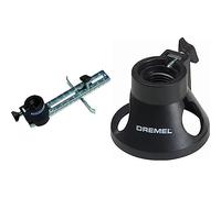 Dremel 565 Kit de Découpe dans le Bois et le Plâtre pour outils multi-usages Dremel & 678 Adaptation Guide pour découpe droite et circulaire jusqu’à 30cm fournie avec une Fraise pour découper dans