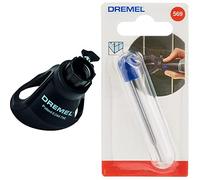 Dremel 568 Kit de déscellement des joints de carrelage pour enlever les joints entre des carreaux pour outils multifonctions & 569 Foret à Enlever Joint Carrelage, Diamètre 1,6 mm