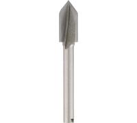 Dremel 640 Fraise à Rainurer en V HSS pour Défoncer et Créer des Incrustations dans le Bois avec les Outils Multi-usages, Ø 6.4mm