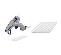 Dremel 910 Pistolet à colle chaude 165°C - Pistolet à colle avec pointe anti-goutte de précision et 3 bâtons de colle multi-usages & Lot de 12 Bâtons de Colle Universelle 7mm