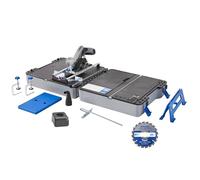 Dremel Blueprint 12V Station de Sciage Portative avec 1x Scie compacte sans fil 12V, 1x Station de sciage, 1x lame multi-matériaux, 1x guide de coupe, 2x Serre-joints