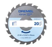 Dremel Lame de scie circulaire CS500 2608846431 85 mm pour bois 1 pièce