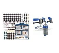 Dremel Coffret de 150 accessoires Dremel pour outils rotatifs pour graver, découper, poncer, meuler & Etau Multi-Vise outil 3-en-1 étau stationnaire