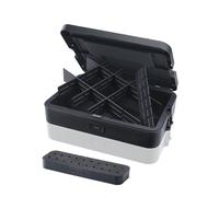 Dremel Coffret de transport avec 6 séparateurs et boîte de rangement d'accessoires, Solution d'organisation pour accessoires d’outils multi-usages, Système compact et empilable