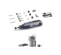 Dremel Lite 7760 outils multifonctions sans fil 3,6V, Batterie Li-ion, 15 accessoires et plage de rotation variable 8000-25000 tours/min + Coffret adaptation AT02-PGK Dremel pour limer les griffes de