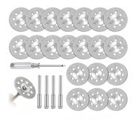 Dremel Lot de 20 disques à tronçonner, compatibles avec outil rotatif Dremel avec mandrin de 3 mm, roues diamantées 545 pour coupe de précision sur pierre et verre