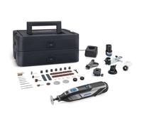 DREMEL - Outil multifonction snas fil 12V, avec accessoires, batterie Li-Ion 2 x 2,0 Ah, chargeur F0138240JP