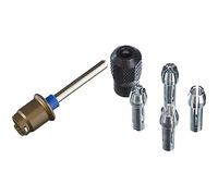 Dremel S402 Mandrin SpeedClic - Adaptateur pour Fixer Les Accessoires Dremel EZ SpeedClic sans-Clé, 1 Unité & 4485 Kit d'Accessoires - 4 Pinces et Ecrou de Serrage pour Outil Multifonction Rotatif