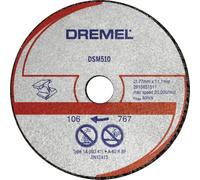 Dremel S510 Lot de 3 Disques pour Scie Compacte DSM20 pour découper métaux, métal et plastiques, Diamètre 77mm