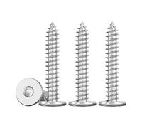 Drenky Mince Vis Autotaraudeuses à Tête Plate M4x35mm Vis Torx à Bois Inox 304 Vis Placo à TêTe, EntièRement Fileté, 50 Pièces