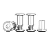 Drenky Vis De Connexion M6x12mm Vis De Meubles M6 En Acier Inoxydable A2 V2A Connecteurs De Meubles Lot De 10 Vis De Raccordement (10 Vis Pour Meubles, 10 écrou à Douille)