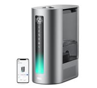 Dreo 6L Smart Humidifier, Warm & Cool Mist Humidifier for Bedroom, Top Fill, 60Hr Runtime, High Precision Humidity Sensor and Indicator Light, Large Room, Nursery, Plant, Works with Alexa, HM713S