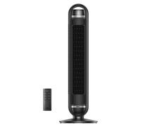 Dreo DR-HTF014, ventilateur de plancher vertical pour intérieur, couleur noire, 25 dB, angle de diffusion de 90°, fonctionne sur secteur
