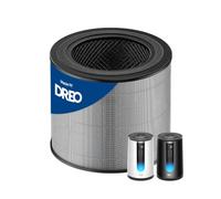 DREO Filtre de remplacement pour purificateur d'air 338/338S, filtre haute performance 3-en-1 avec charbon actif contre la fumée, les odeurs, la poussière, les allergènes et le pollen, noir, 1 pièce