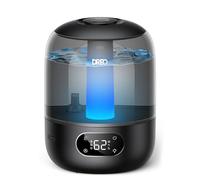 DREO Humidificateur Bébé Silencieux 3L, 26 dB, Noir | Capteur d’humidité, brume fraîche ultrasonique, buse 360°, 30 h d’autonomie, diffuseur d’huiles essentielles, pour plantes