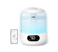DREO Humidificateur chambre 3 L, Wi-Fi, capteur d’humidité | Brume fraîche ultrasonique, contrôle via app, lumière RGB, nettoyage facile, jusqu’à 30 h d’autonomie