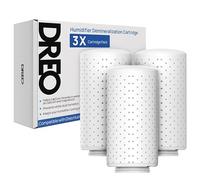 DREO Lot de 3 cartouches détartrantes pour humidificateur - Compatible avec DREO HM512S/713/713S/717S - Empêche les dépôts de calcaire, filtre l'eau dure et élimine efficacement la poussière blanche