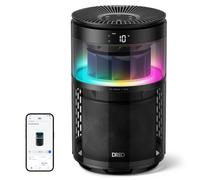 DREO Purificateur d’air intelligent 530S pour chambre | Filtration 3 niveaux, qualité de l’air en temps réel, éclairage RGBIC, réduit poussière, fumée et odeurs domestiques