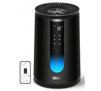 DREO Purificateur d'air 338S pour chambre, CADR 196 m³/h, Filtre HEPA 3-en-1, 4 modes, 4 vitesses, 18 dB, Affichage AQI, Capteur PM2.5, Mode auto, Aromathérapie, Wi-Fi, Compatible Alexa