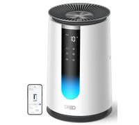 DREO Purificateur d'air 338S pour chambre, CADR 196 m³/h, Filtre HEPA 3-en-1, 4 modes, 4 vitesses, 18 dB, Affichage AQI, Capteur PM2.5, Mode auto, Aromathérapie, Wi-Fi, Compatible Alexa