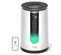 DREO Purificateur d'air pour chambre à coucher 195 m³/h CADR, purificateur d'air 338S, filtre HEPA 3 en 1, 4 modes, 4 vitesses, 18 dB, écran AQl, capteur PM2,5, mode automatique, coussin aromatique