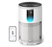 DREO Purificateur d'air pour chambre jusqu'à 55 m², contre odeurs, pollen et fumée, certifié AHAM, filtre HEPA 3-en-1, capteur PM2.5, moniteur de qualité de l'air, 18 dB, Wi-Fi, compatible Alexa
