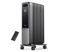 Dreo Radiateur à bain d'huile 2000W, 9 éléments Mobile Chauffage électrique avec Thermostat, 4 Modes, Protection anti-basculement et anti surchauffe, Chauffage d'Appoint Portable, Minuterie 1-24 h