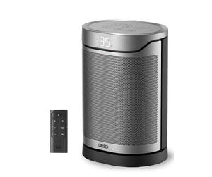 DREO Radiateur céramique 318, 1500 W, chauffage électrique pour chambre, protection contre la surchauffe et le basculement, thermostat réglable, verrouillage enfant, économie d’énergie jusqu’à 40%