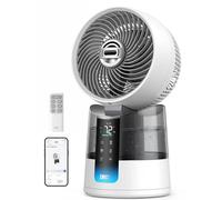 DREO TurboCool Ventilateur 516S, ventilateur de table oscillation 150° + 30°, rafraîchisseur d’air 7,9 m/s, brume ultrafine, silencieux 20 dB, 6 vitesses, 2 modes, contrôle app & télécommande.
