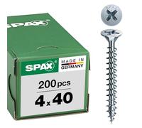 Dresselhaus ABC Spax-Vis en Zinc plaqué 4 x 40 mm-Lot de 200
