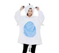 dressfan Couverture portable en microfibre et sherpa, motif de dragon - Costume d'Halloween, carnaval, couverture à capuche - Couverture chaude et douce avec manches et capuche - Pour homme et femme