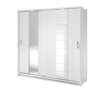 Dressing blanc avec miroir et LED - ARIANNA